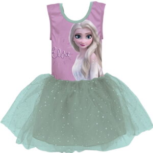Disney Sukienka dziewczęca Frozen WD14227 fioletowa 116/122