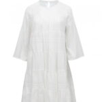Bawełniana sukienka z rękawem 3/4 Devotion krótka.