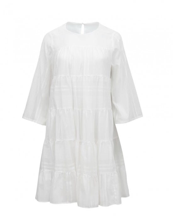Bawełniana sukienka z rękawem 3/4 Devotion krótka.