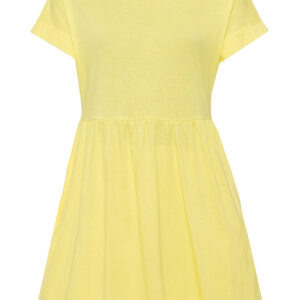 Sukienka shirtowa z kieszeniami bonprix jasna limonka krótka.