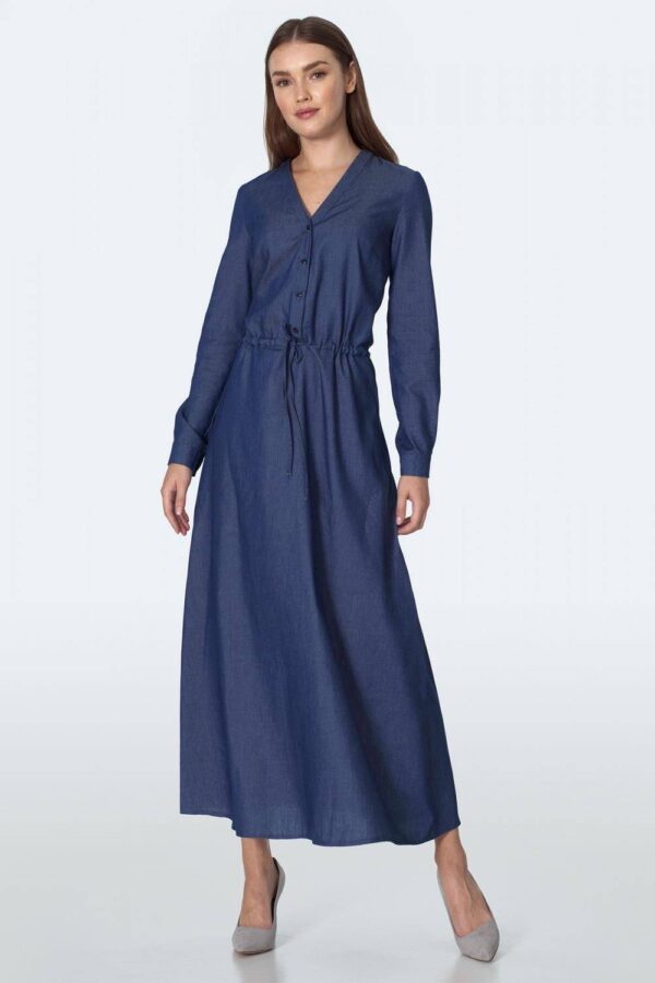 Sukienka Jeansowa sukienka maxi S156 Jeans - Nife