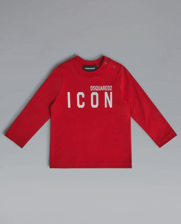 DSQUARED2 KIDS - Czerwona bluzka Icon 0-3 lat