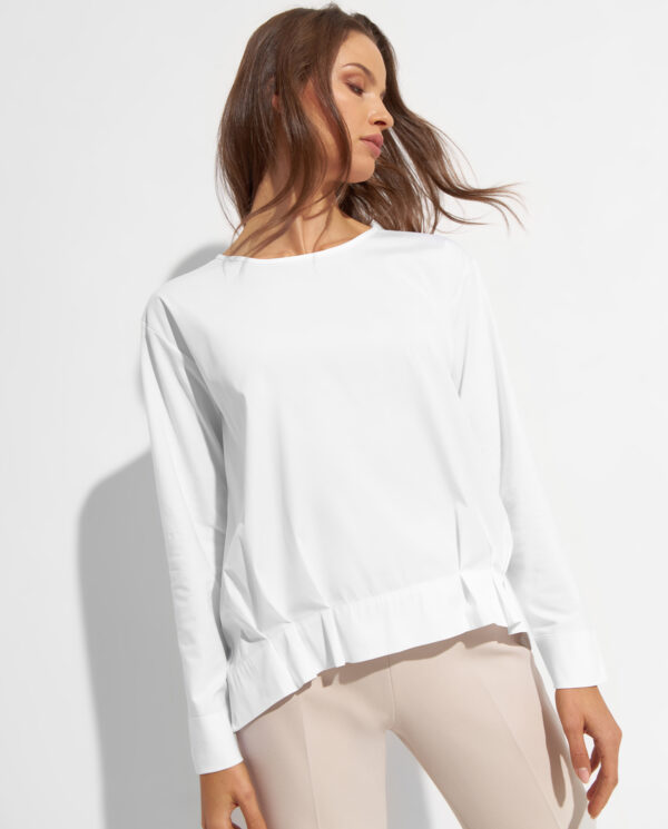 PESERICO - Biała bluzka z bawełny
