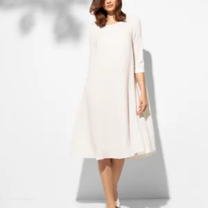 Sukienka size plus kolor Biały.