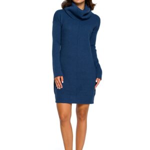 Be Wear Dzianinowa sukienka w kolorze niebieskim rozmiar: onesize.