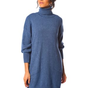 So Cachemire Sukienka dzianinowa "Levi" w kolorze niebieskim rozmiar: L.