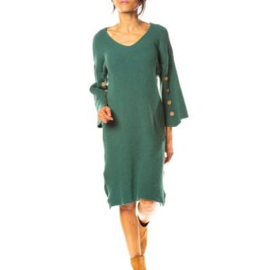 So Cachemire Sukienka dzianinowa "Cleo" w kolorze zielonym rozmiar: S.