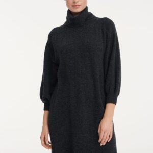 OPUS Sukienka dzianinowa "Wewa" w kolorze czarnym rozmiar: 38.