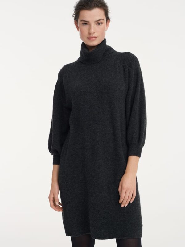 OPUS Sukienka dzianinowa "Wewa" w kolorze czarnym rozmiar: 38.