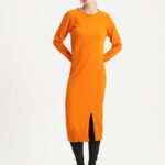 BGN Sukienka dzianinowa w kolorze pomarańczowym rozmiar: 40.