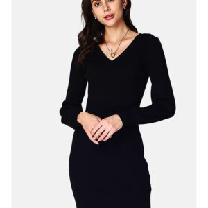 C& Jo Sukienka dzianinowa w kolorze czarnym rozmiar: 38.