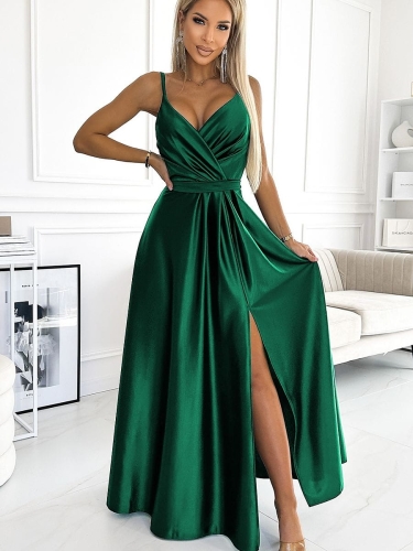Sukienka Model Juliet 512-1 Bottle Green - Numoco